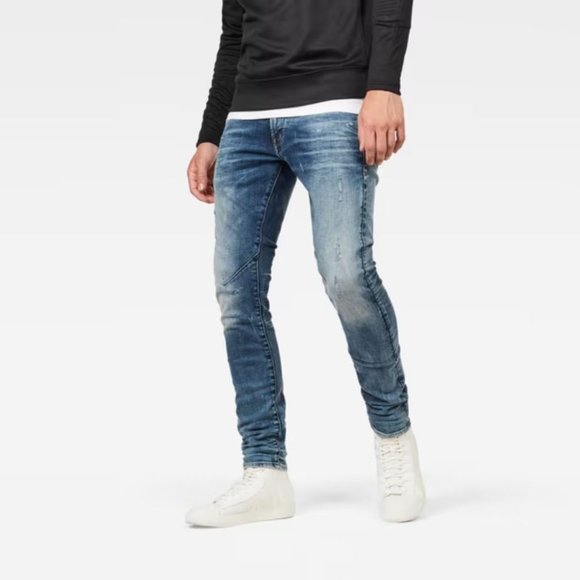 NWT G Star Raw Jeans Men’s 27 L32 D Staq 5 Pocket Skinny Blue Stretch